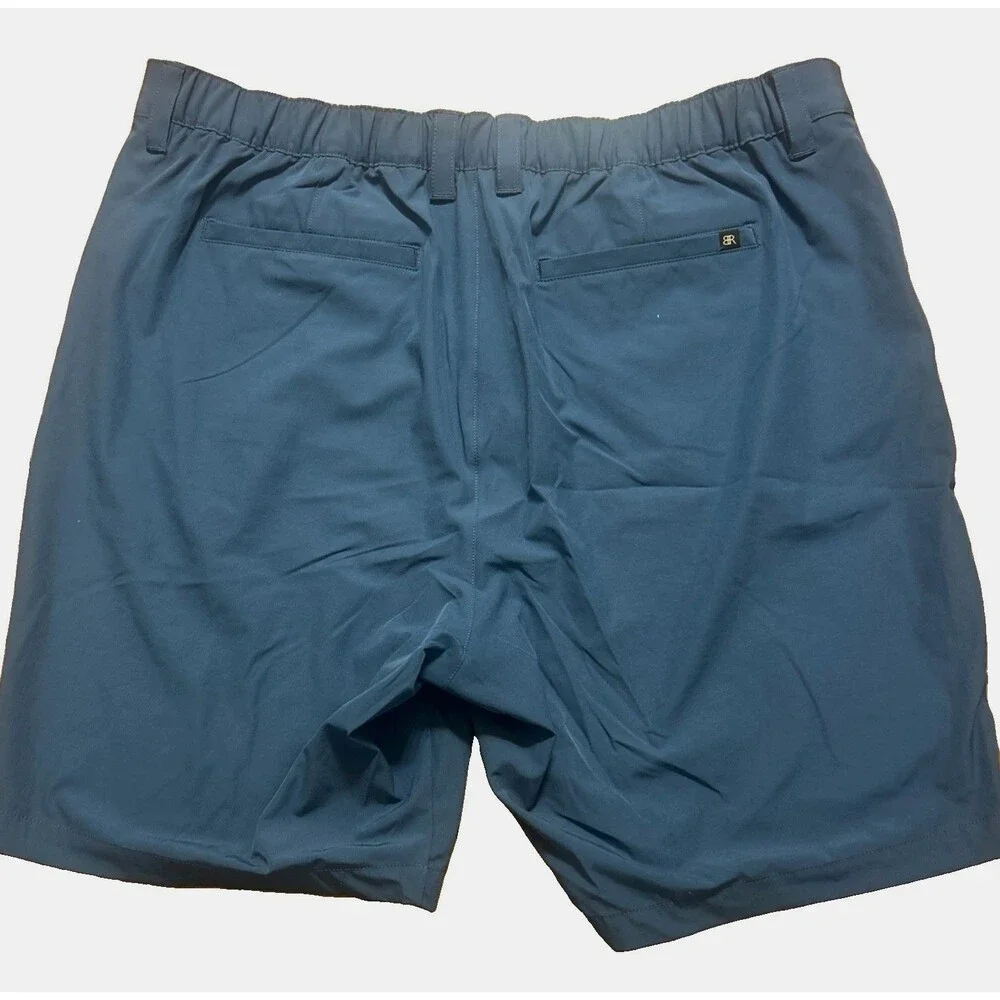 Banana Republic Mens 40 Chino Blue Cotton Blend Stretch Golf Performance Shorts